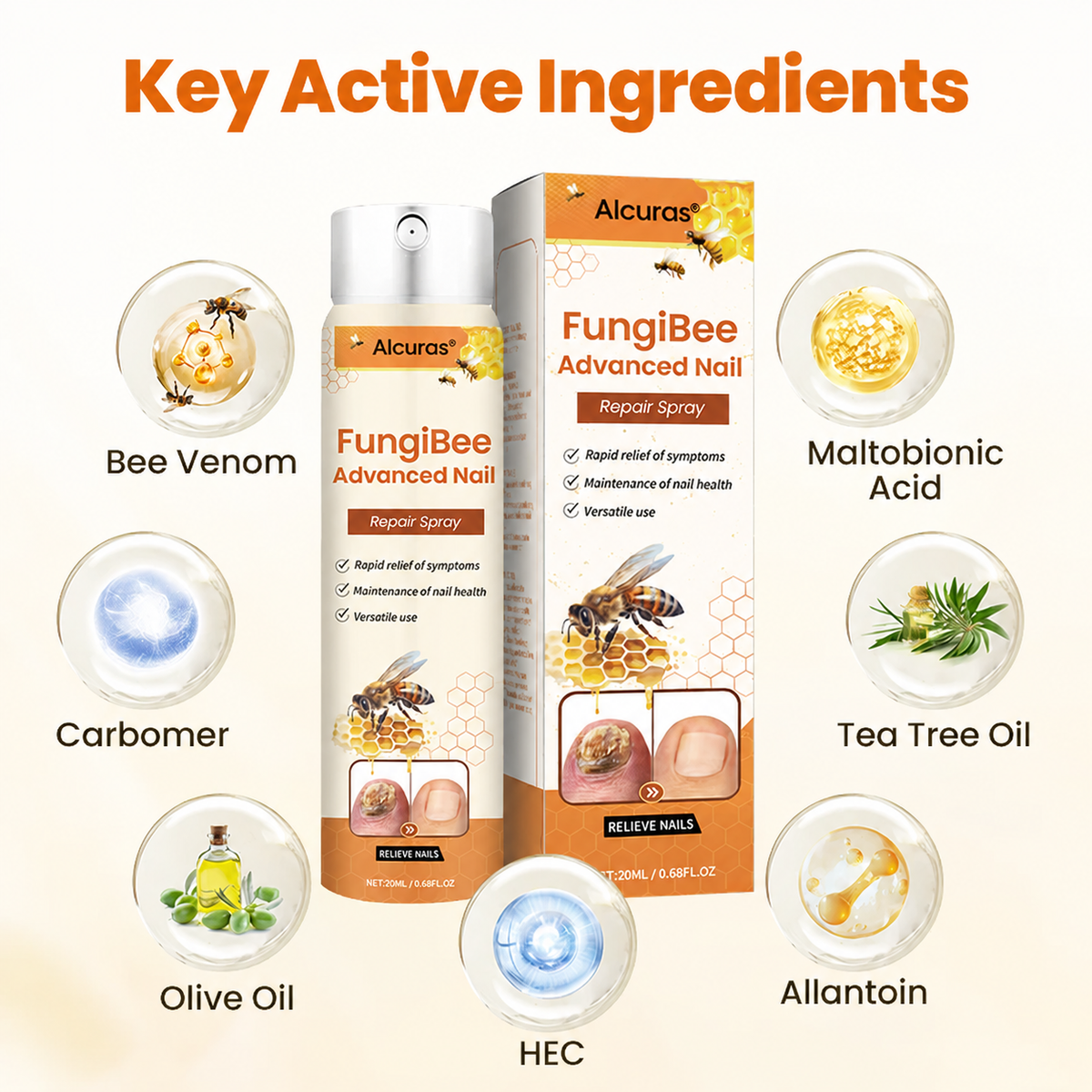 Alcuras® FungiBee Advanced Nail Repair Spray