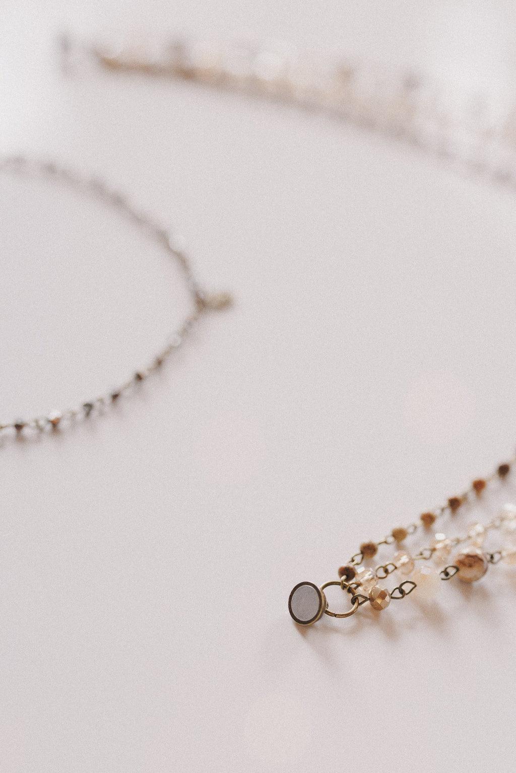 Rainfall Cascading Necklace - Brown