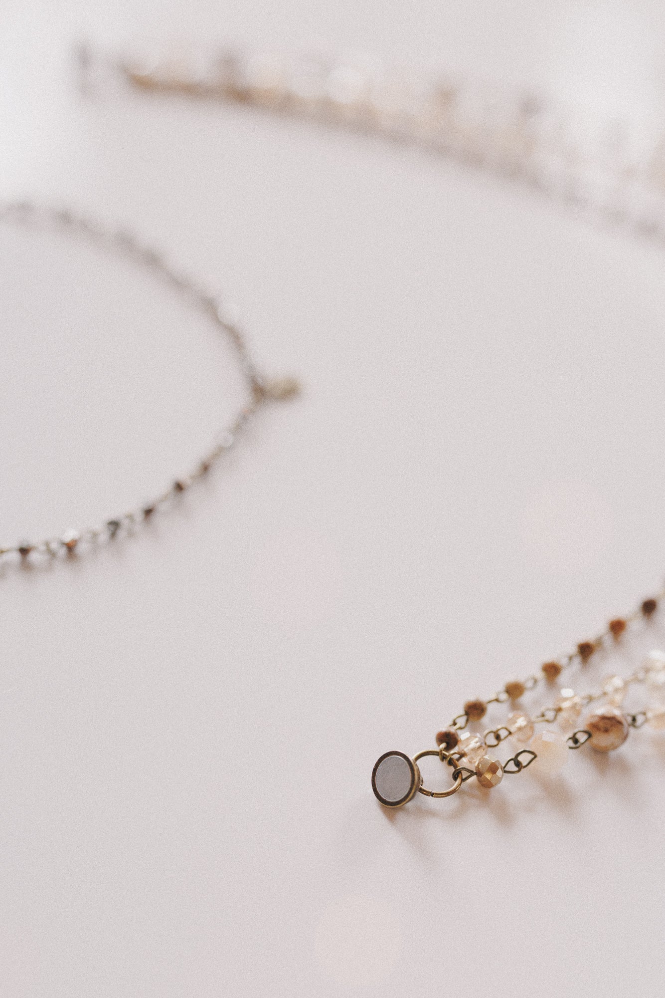 Rainfall Cascading Necklace - Brown
