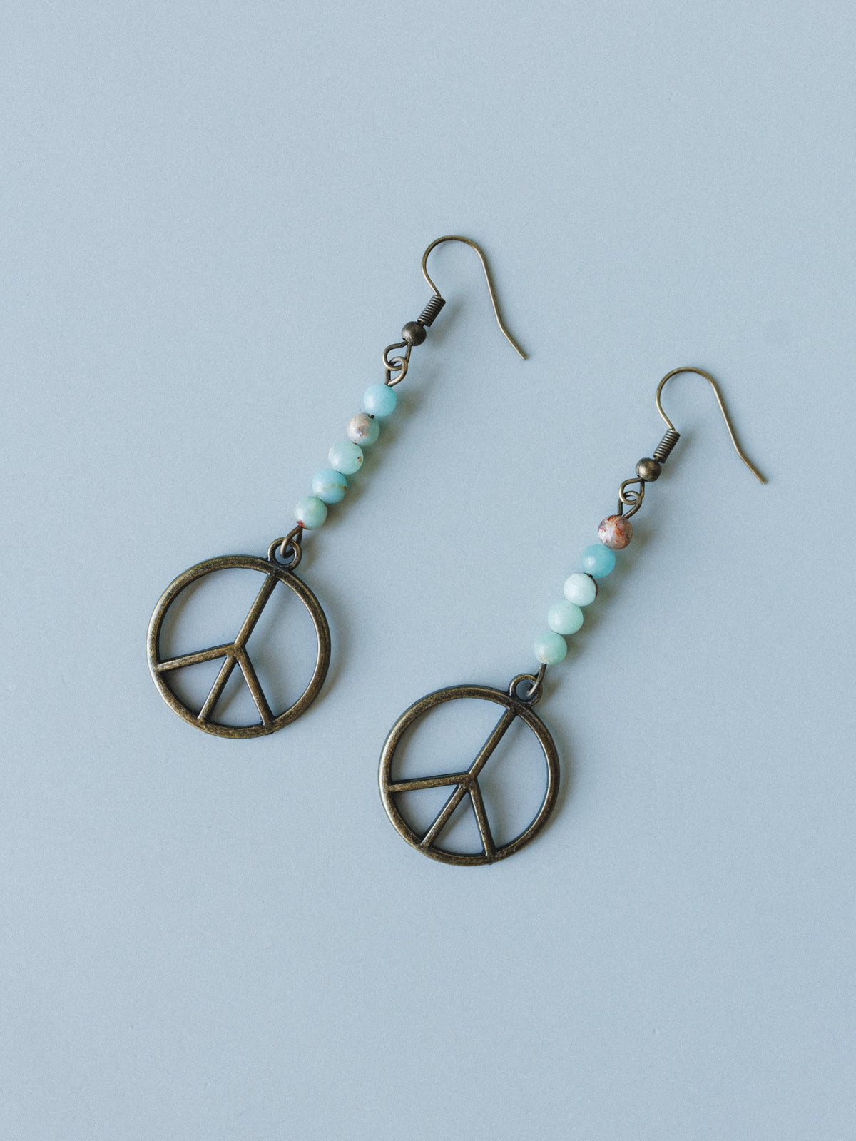 Peace Imperial Jasper Earrings - Natural