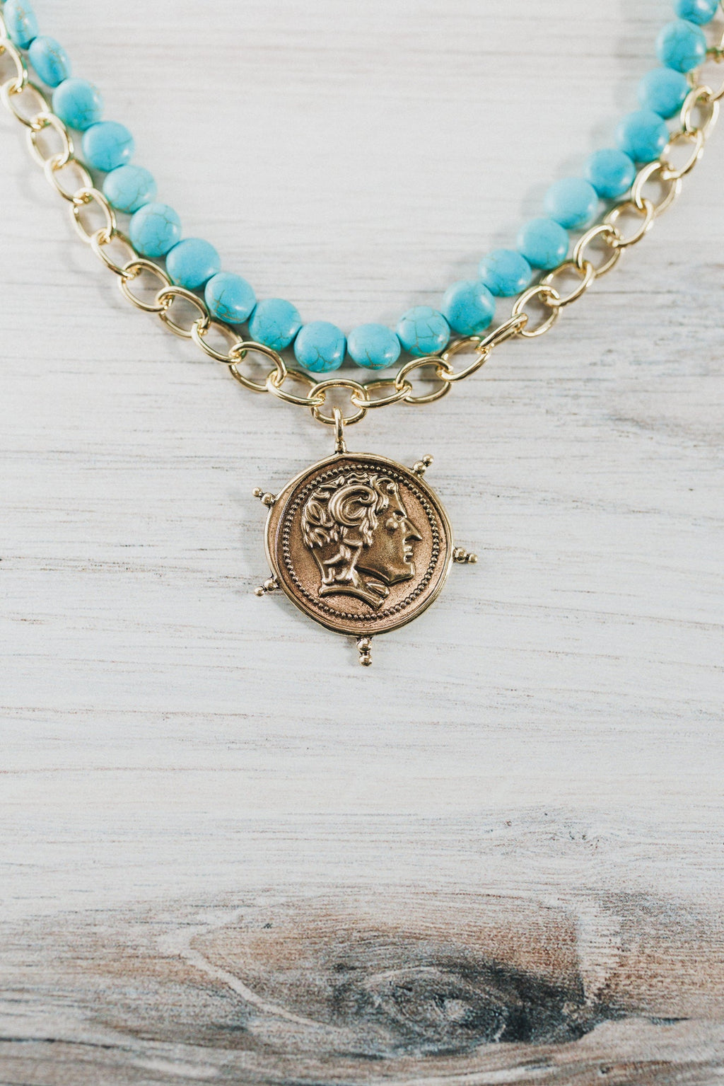 Seafarer Treasure Necklace - Blue Multi