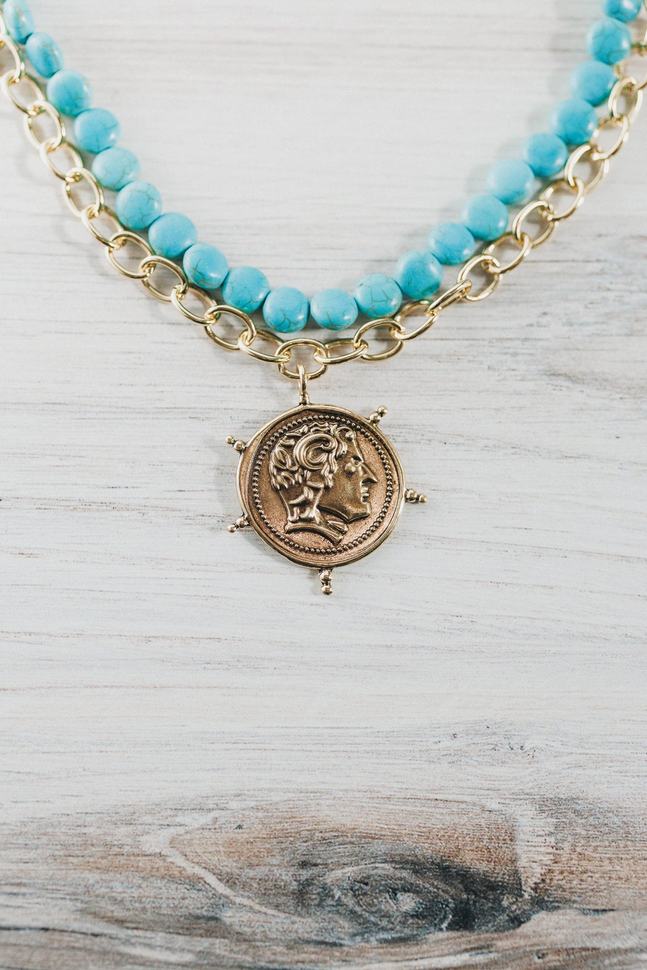 Seafarer Treasure Necklace - Blue Multi