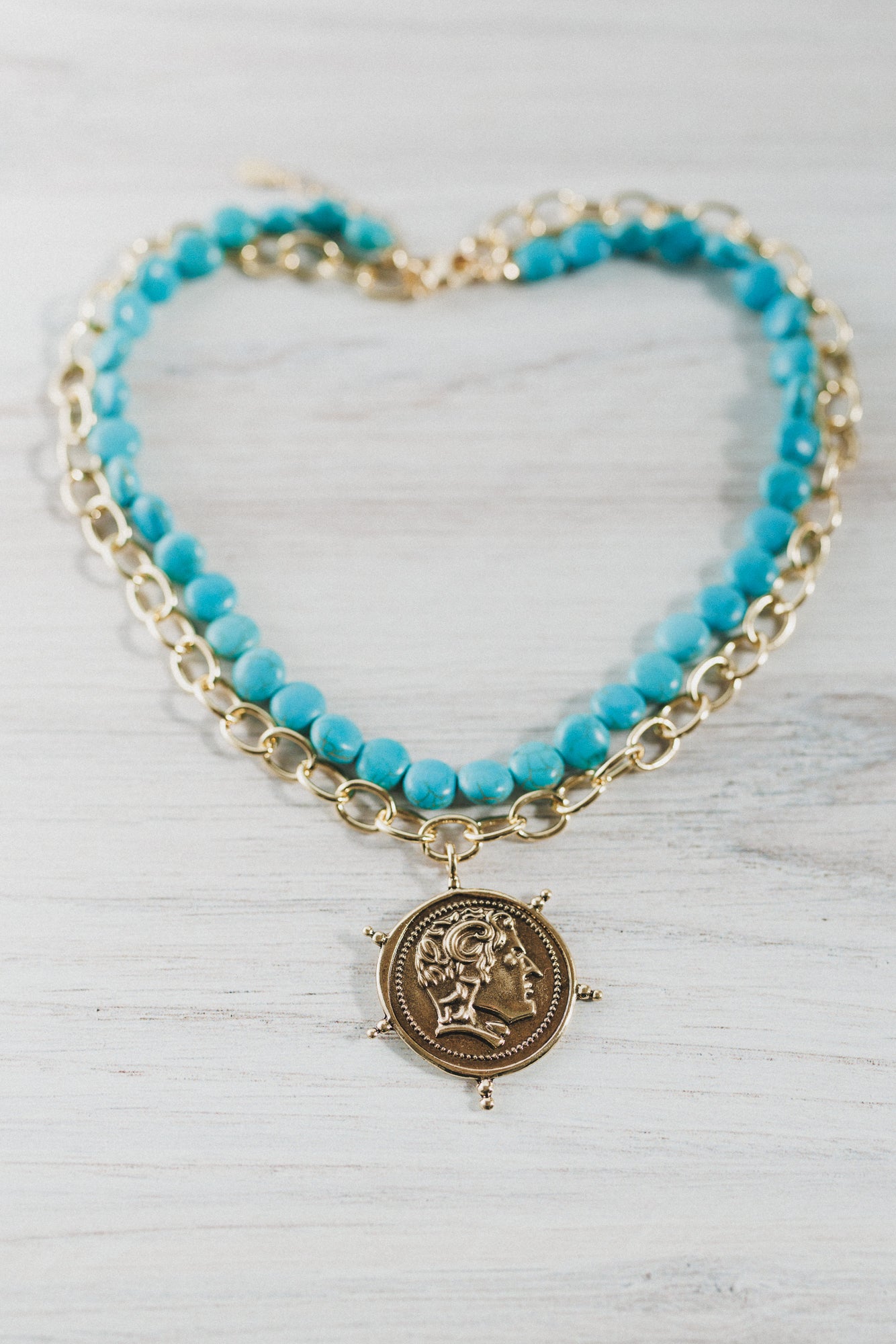 Seafarer Treasure Necklace - Blue Multi