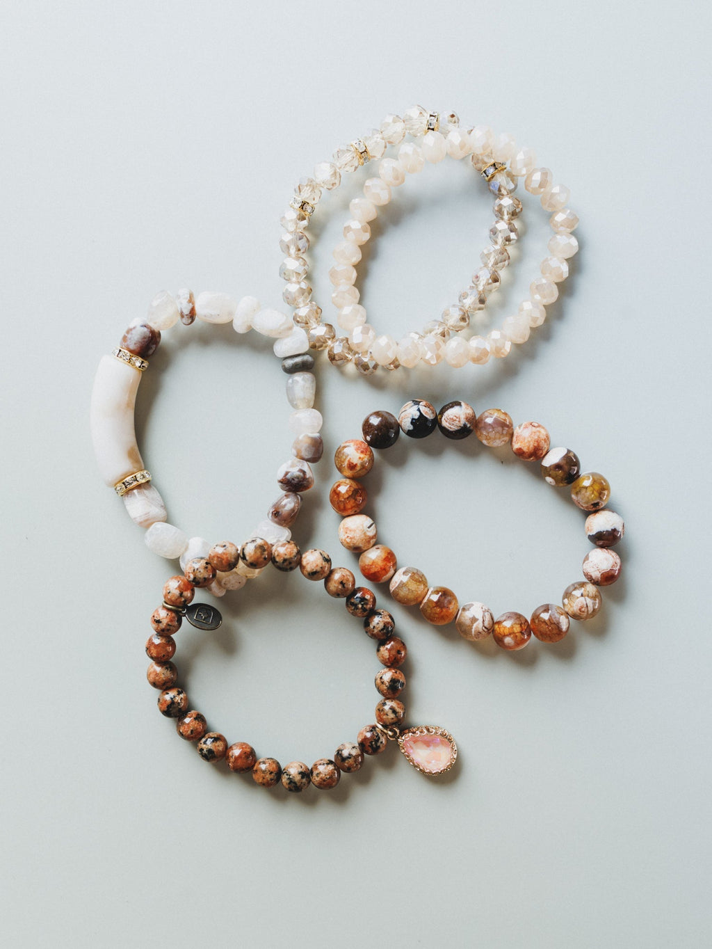 Night Sun Beaded Bracelets - Cinnamon