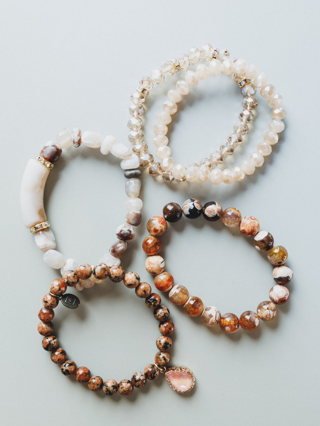 Night Sun Beaded Bracelets - Cinnamon