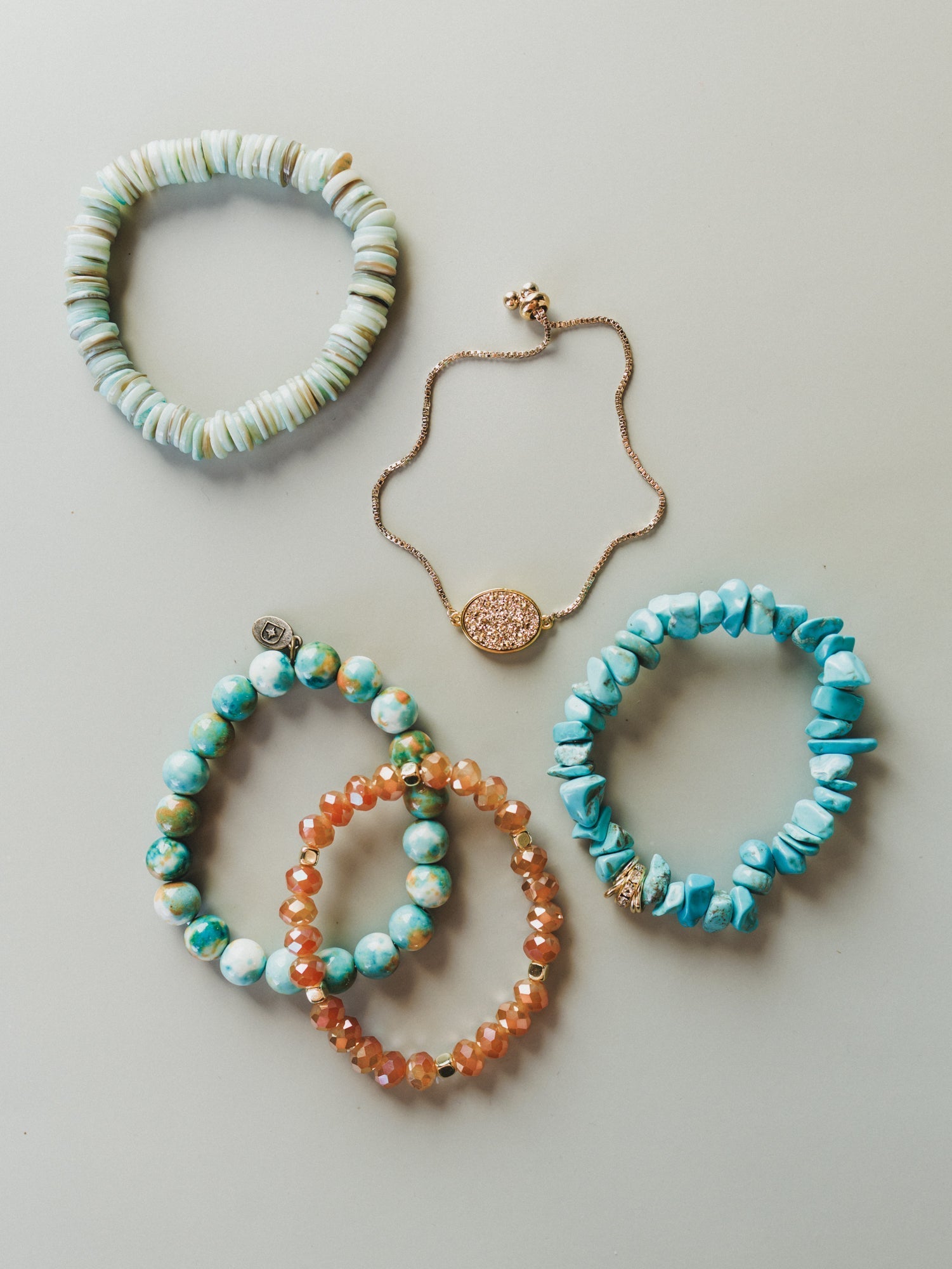 Camp Grounds Beaded Bracelets - Sunset