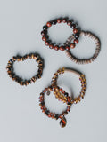 June Beaded Bracelets - Burgundy