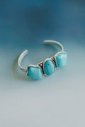 Three Wishes Cuff Bracelet - Turquoise