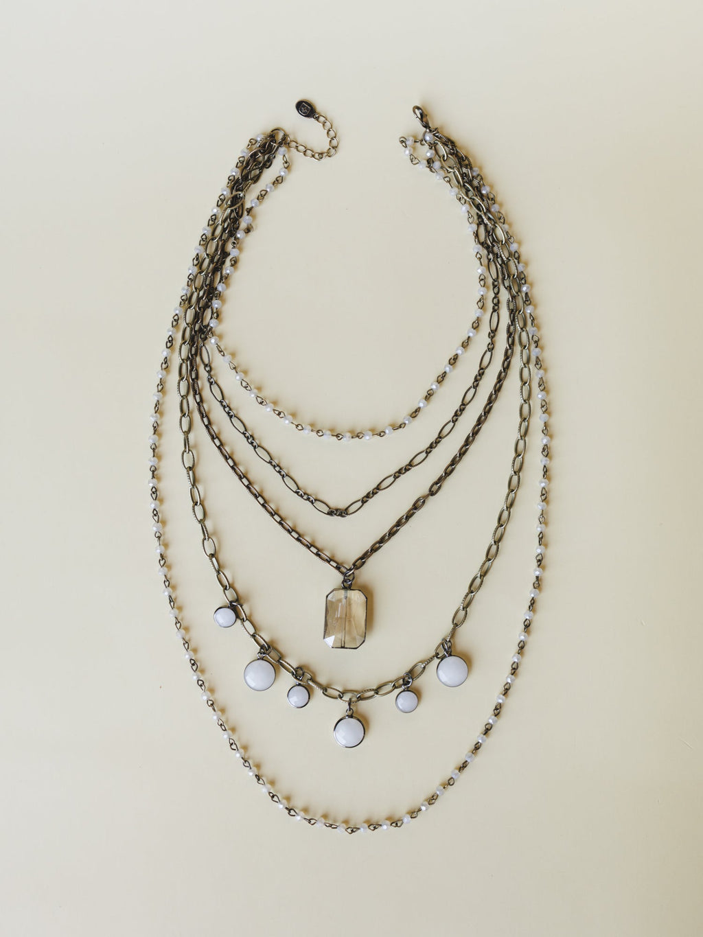 Grace Layered Necklace - Bronze