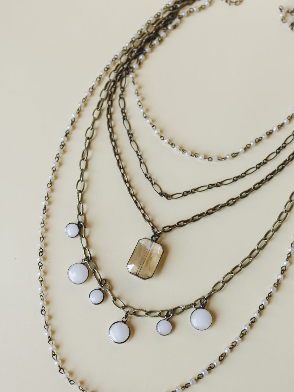 Grace Layered Necklace - Bronze