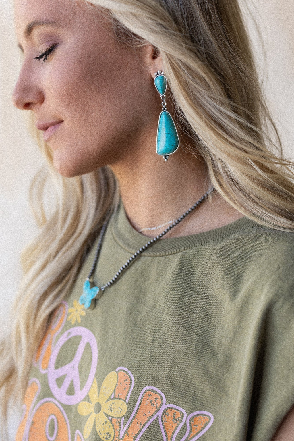 Silver Bayou Earrings - Turquoise
