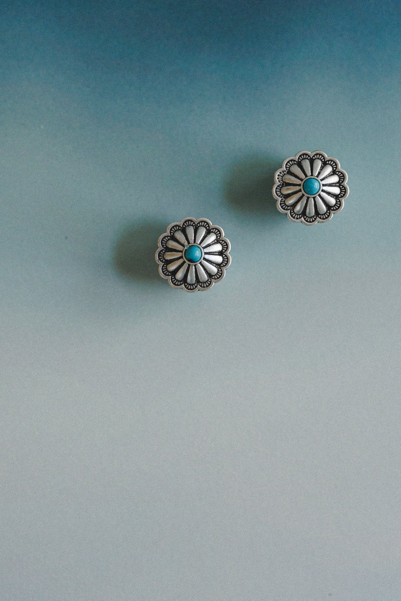 What A Stud Earrings - Turquoise