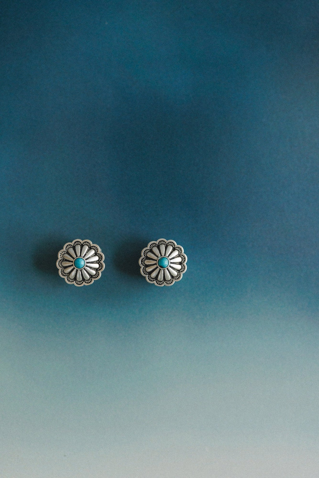 What A Stud Earrings - Turquoise