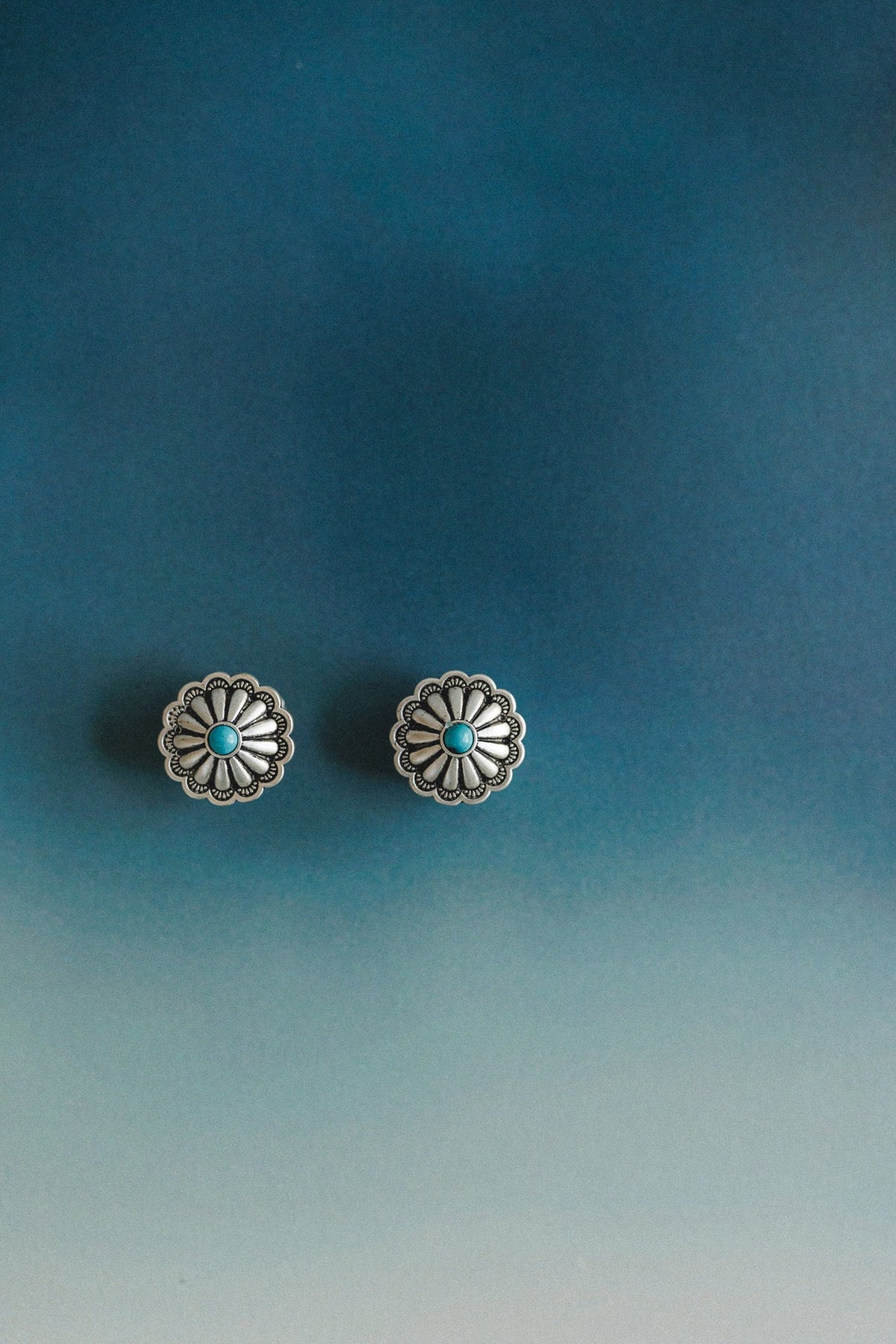 What A Stud Earrings - Turquoise