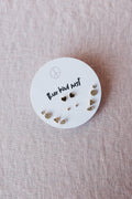 Desert Winds Stud Earring Set - Gold