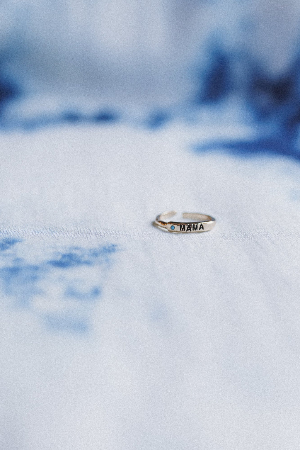 Mama Charm Adjustable Ring - Turquoise