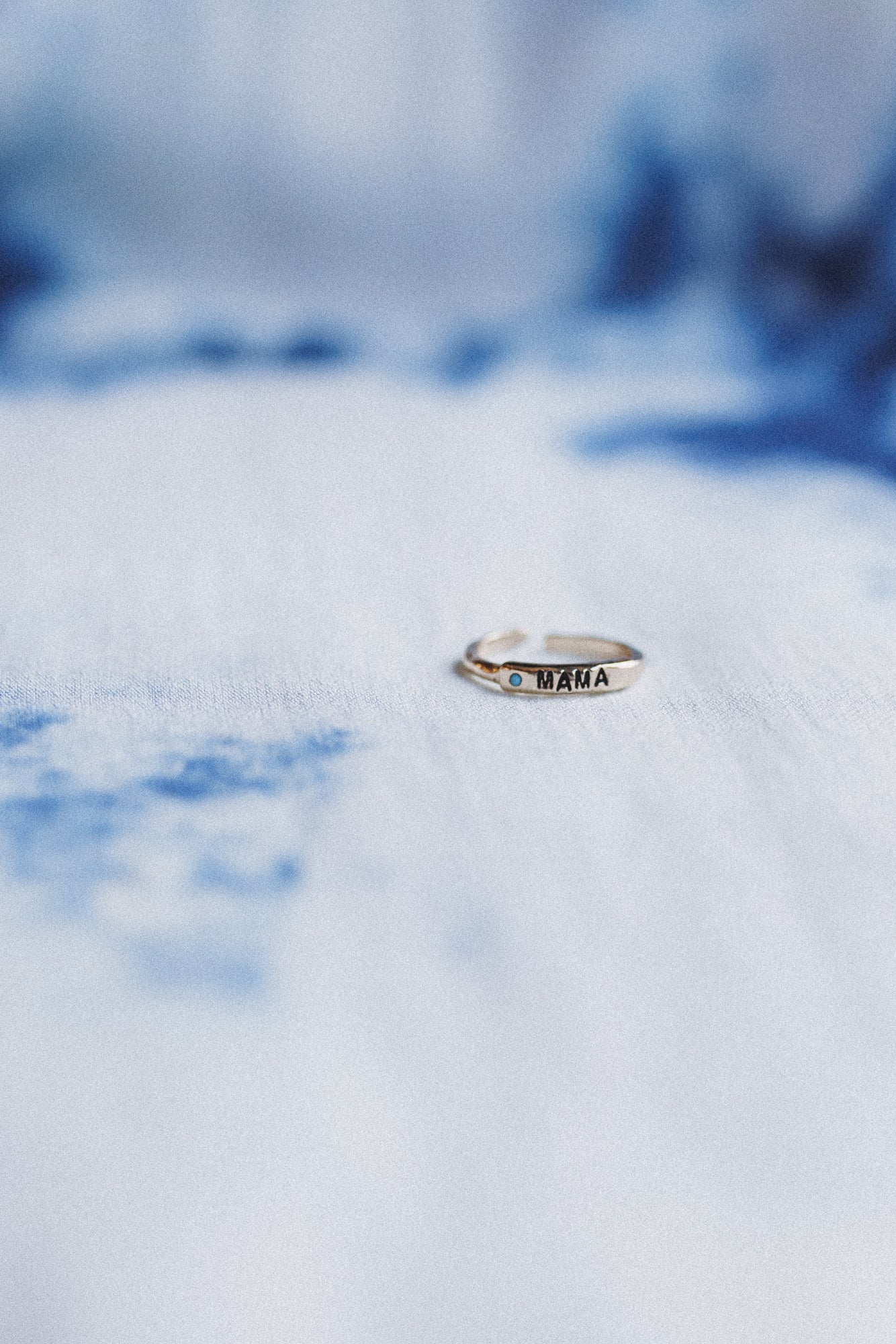 Mama Charm Adjustable Ring - Turquoise
