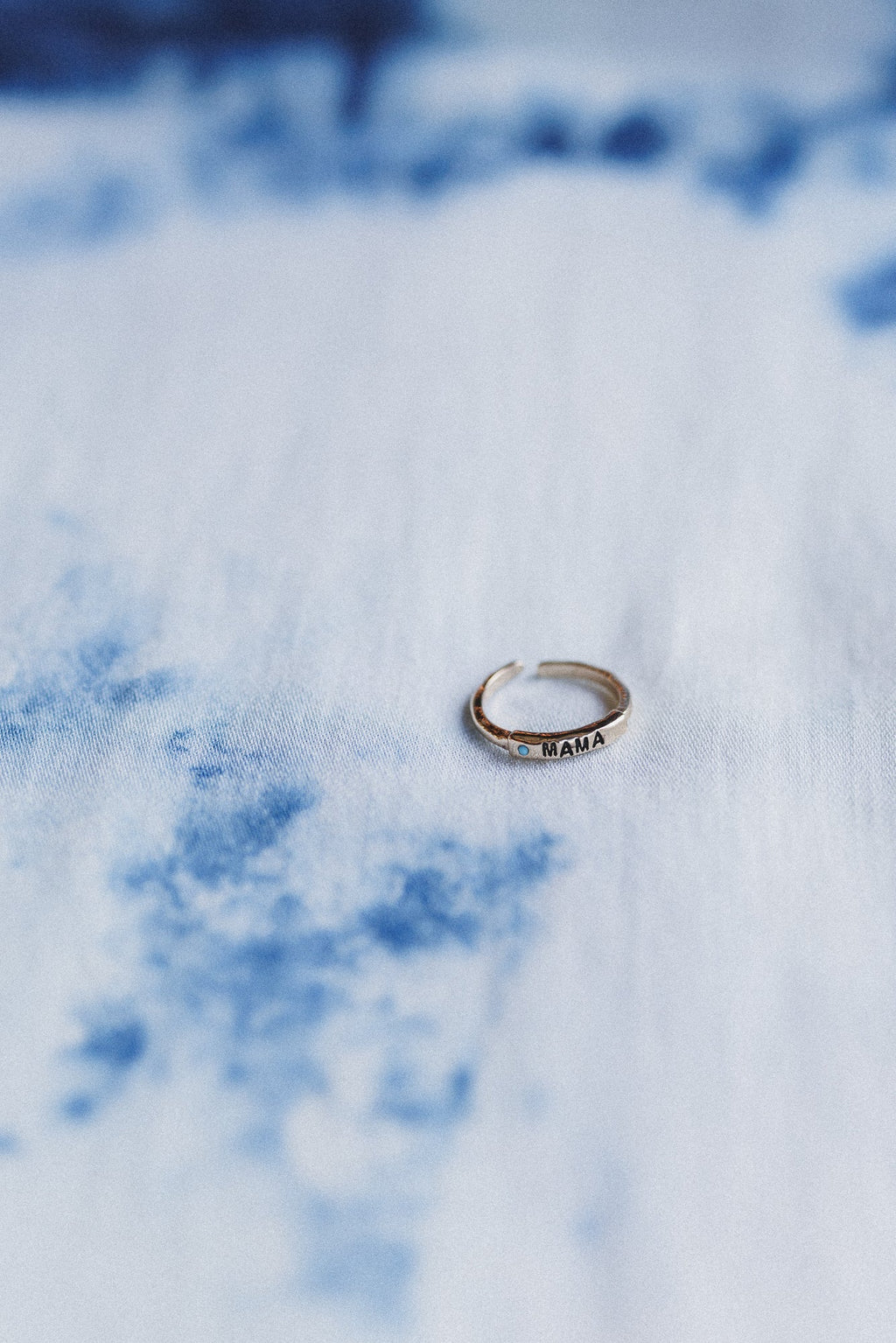 Mama Charm Adjustable Ring - Turquoise
