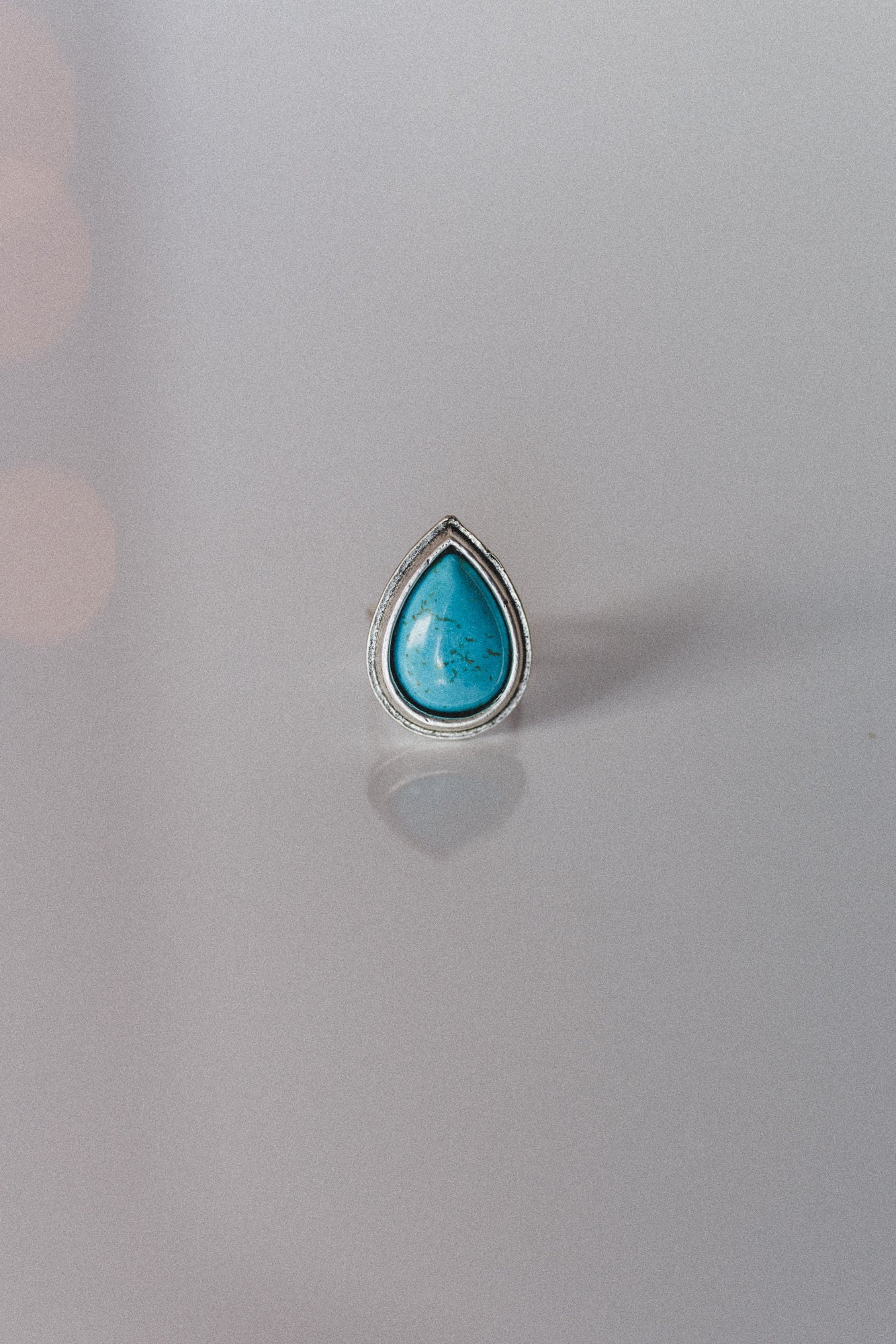 Cactus Tear Ring - Turquoise