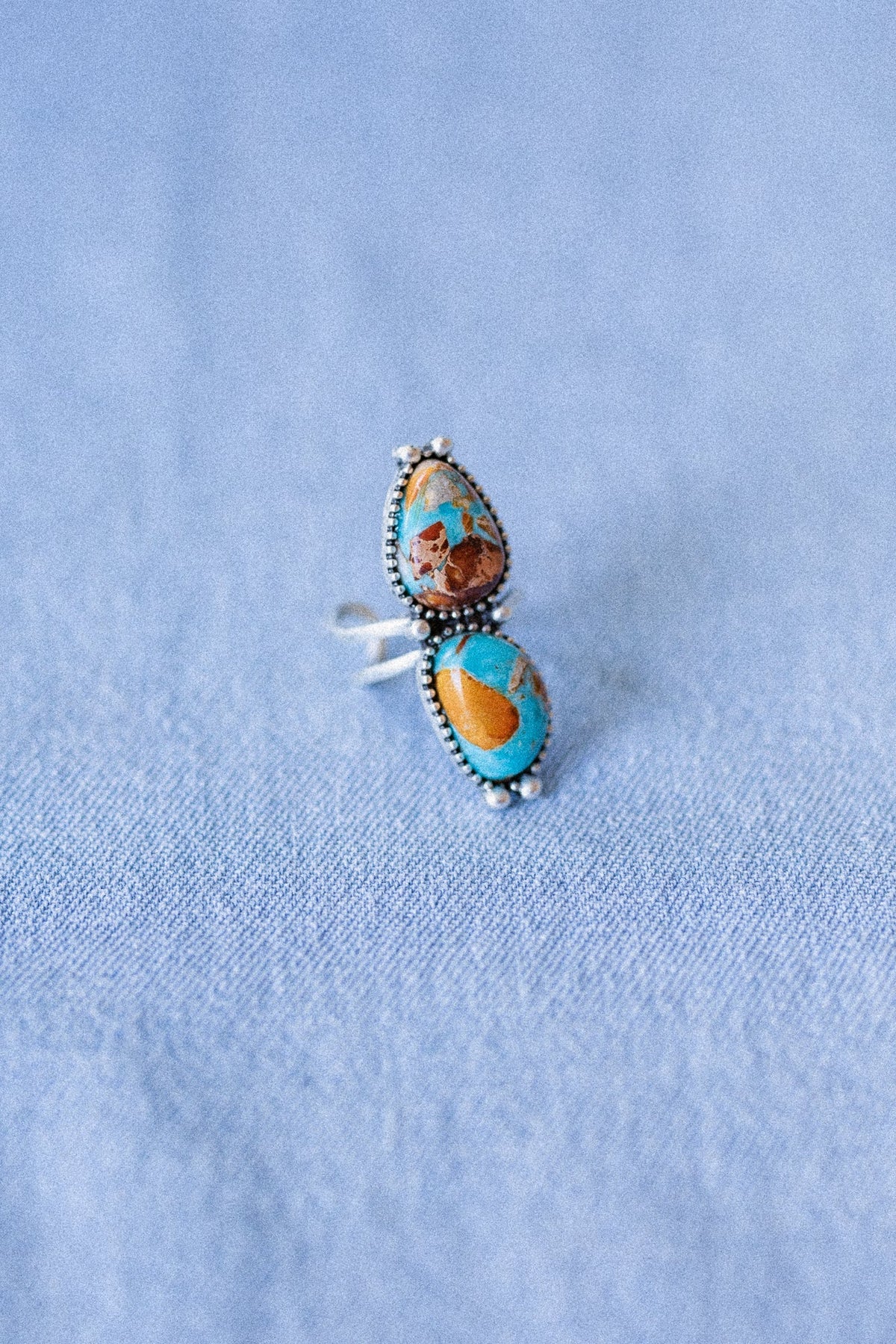 Twin Trails Ring - Turquoise
