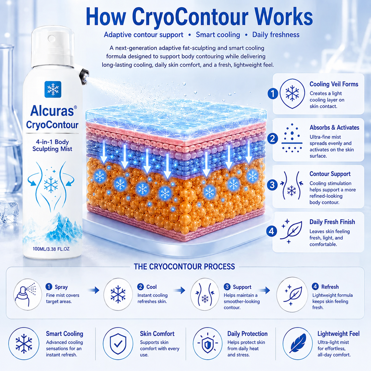 Alcuras® CryoContour 4-in-1 Body Sculpting Mist