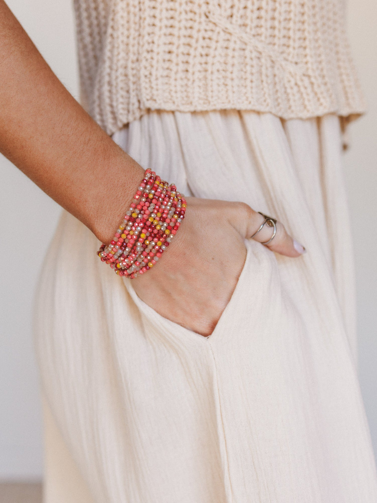 Sunray Bracelet  - Orange Multi