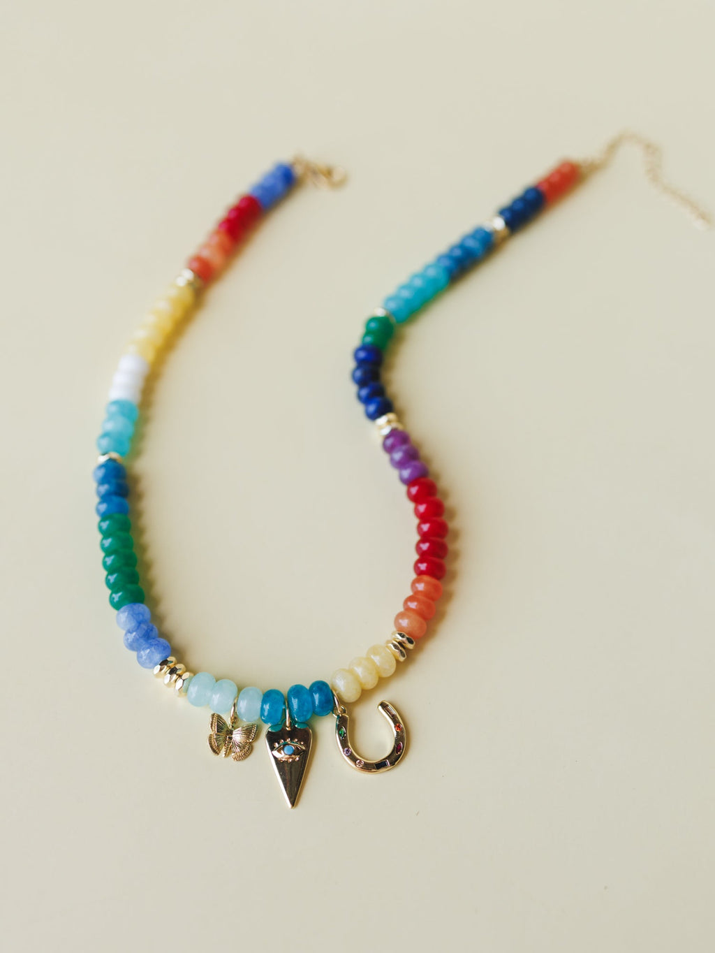 Azaria Beached Charm Necklace - Aqua