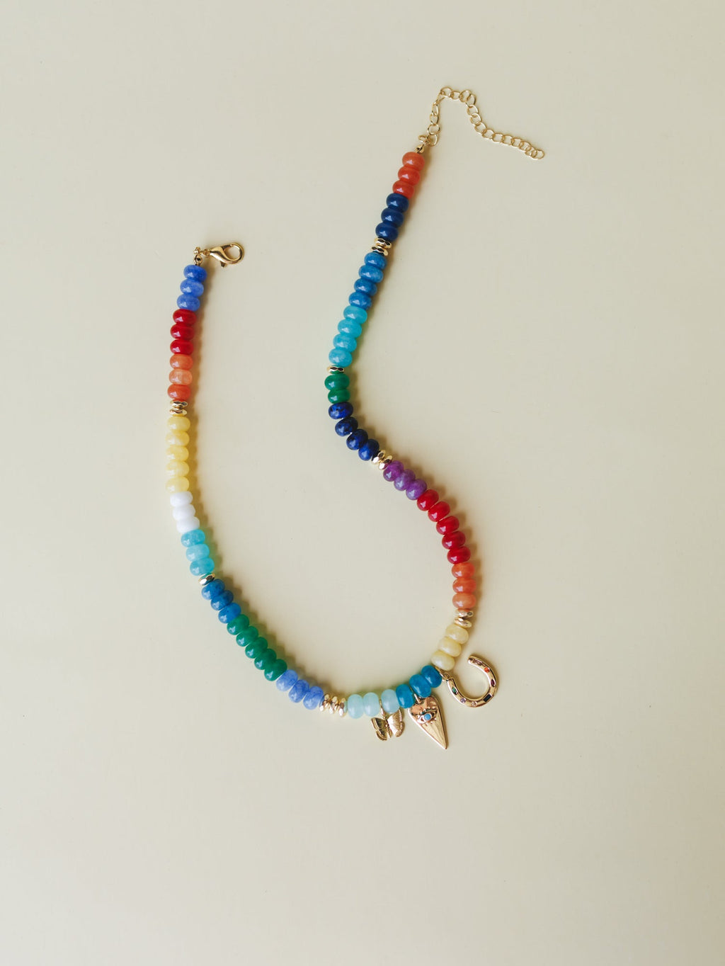 Azaria Beached Charm Necklace - Aqua