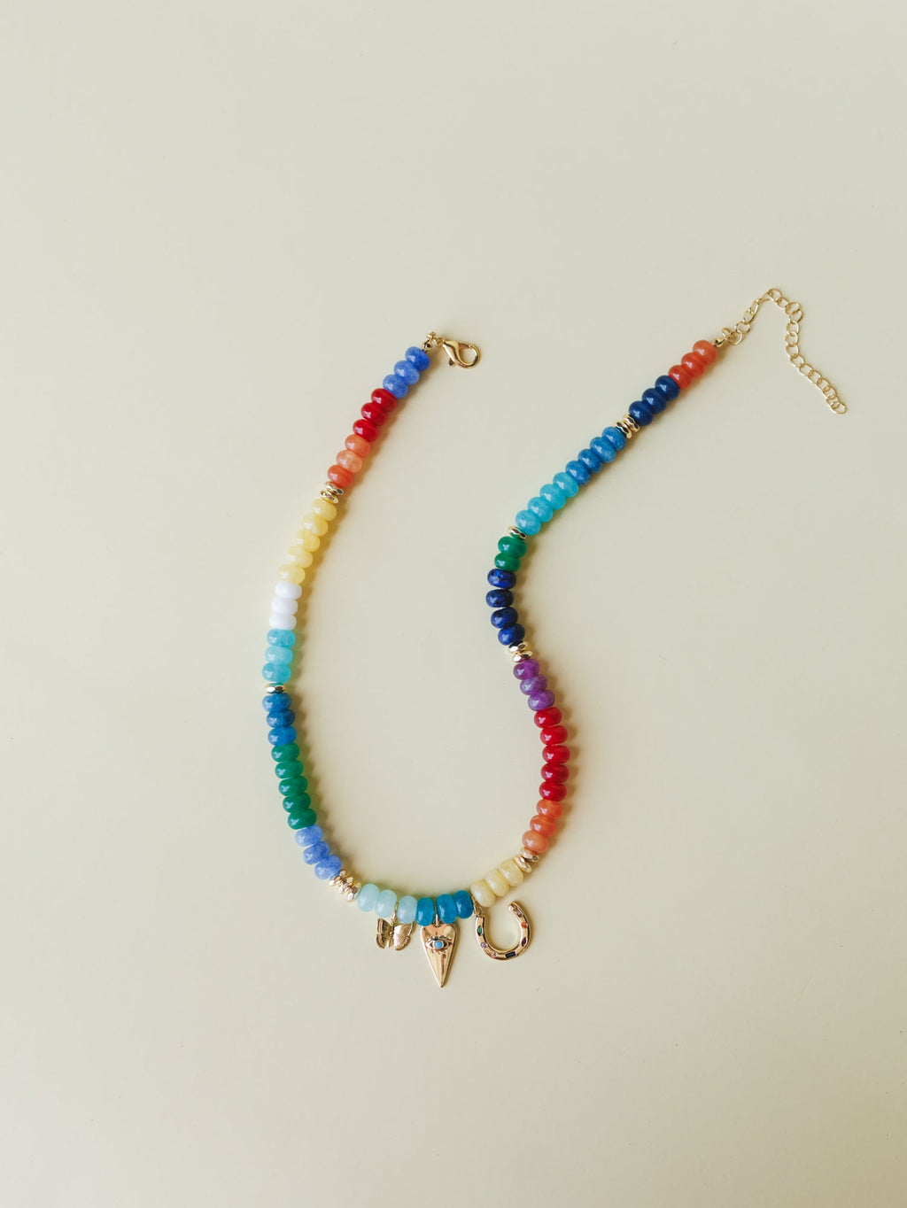 Azaria Beached Charm Necklace - Aqua