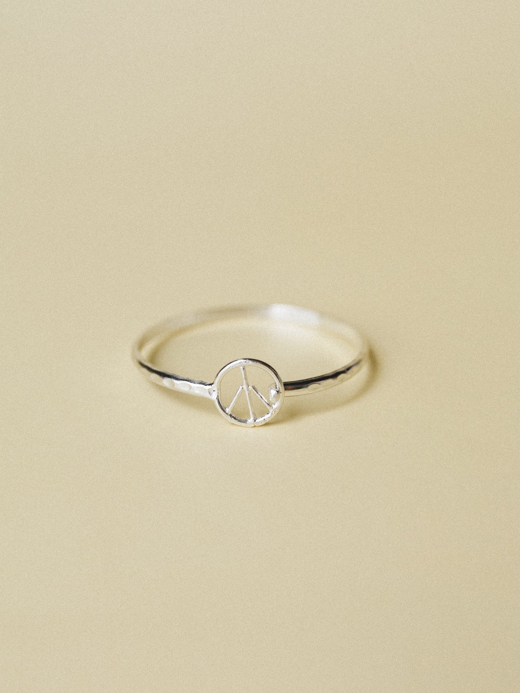 Peace Bangle - Silver