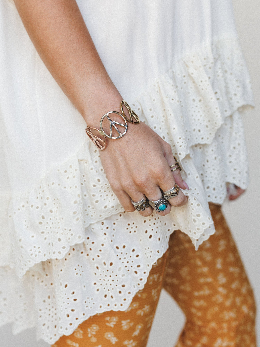 All for Peace Cuff  - Multi