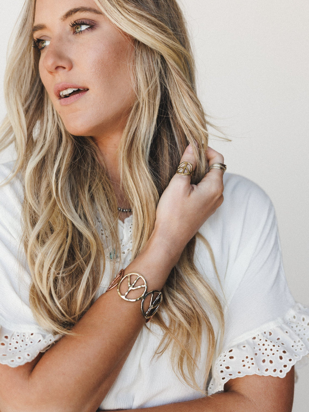 All for Peace Cuff  - Multi