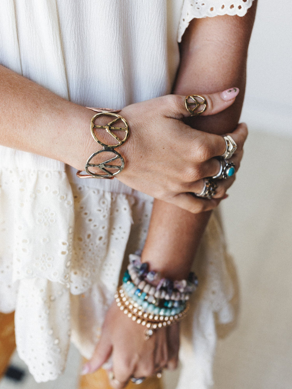 All for Peace Cuff  - Multi