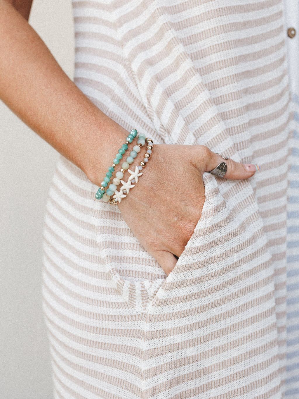 Stars of the Sea Bracelet  - Gold Mint