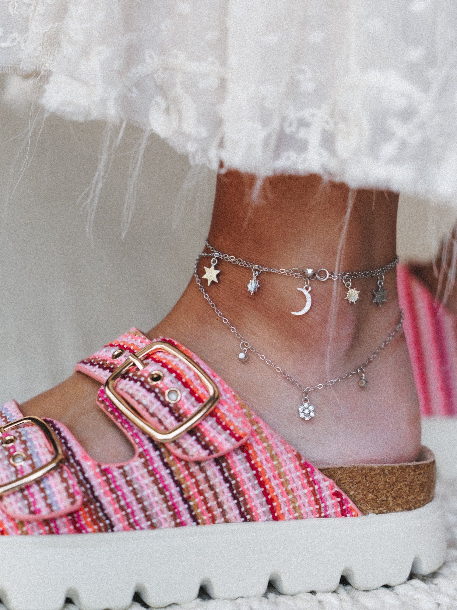 Moonlit Anklet - Silver