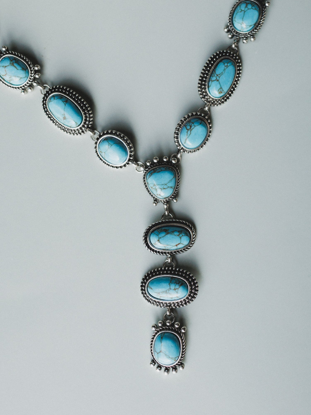 Turquoise Trails Necklace and Earring Set - Turquoise