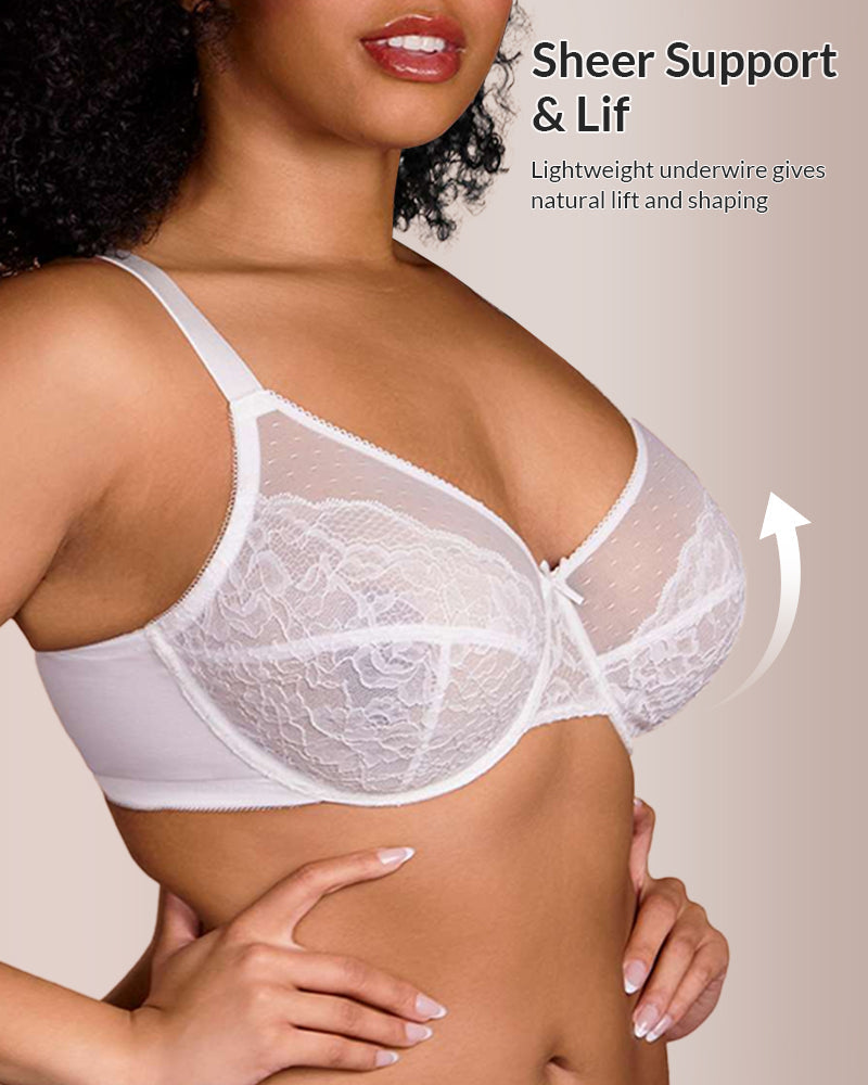 Paiduis® Floral Lace Underwire Bra