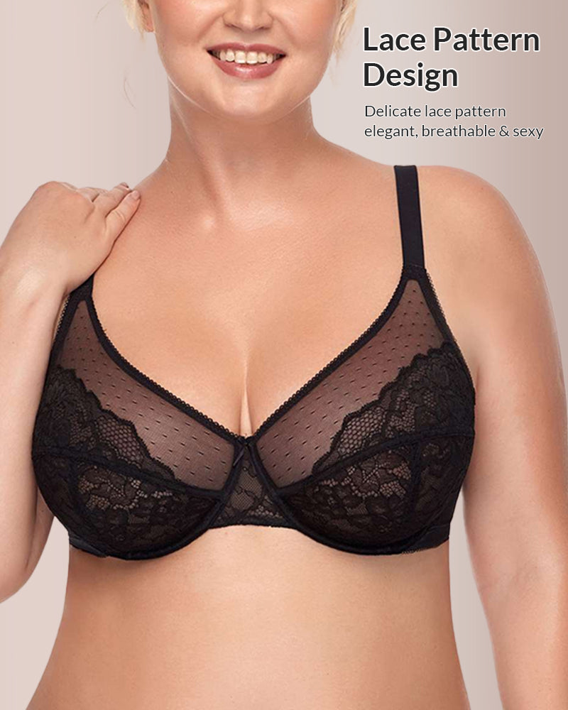 Paiduis® Floral Lace Underwire Bra