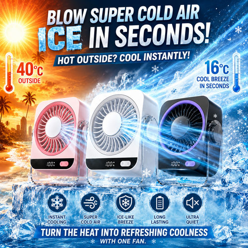Billhol™ New Semiconductor Cooling Desktop Fan
