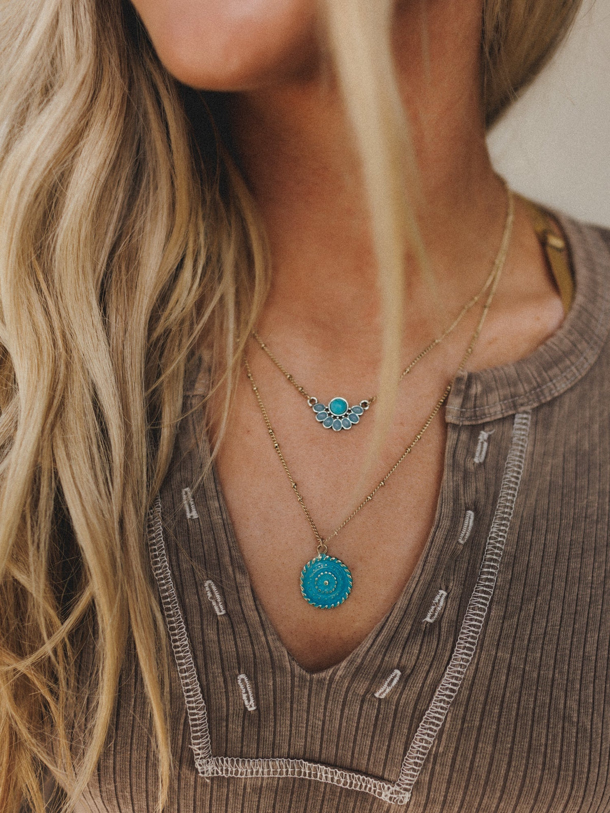 Radiant Wild Necklace - Turquoise