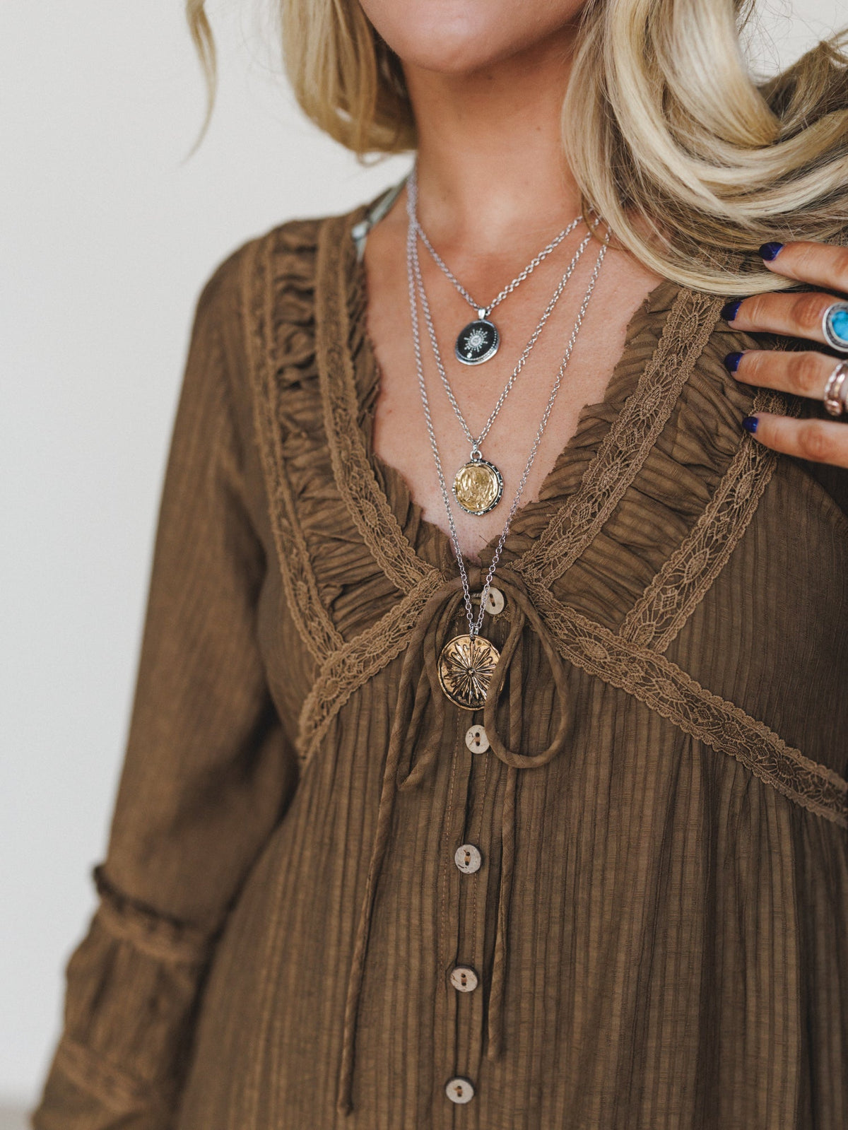 Flower Valley Necklace - Mixed Metal