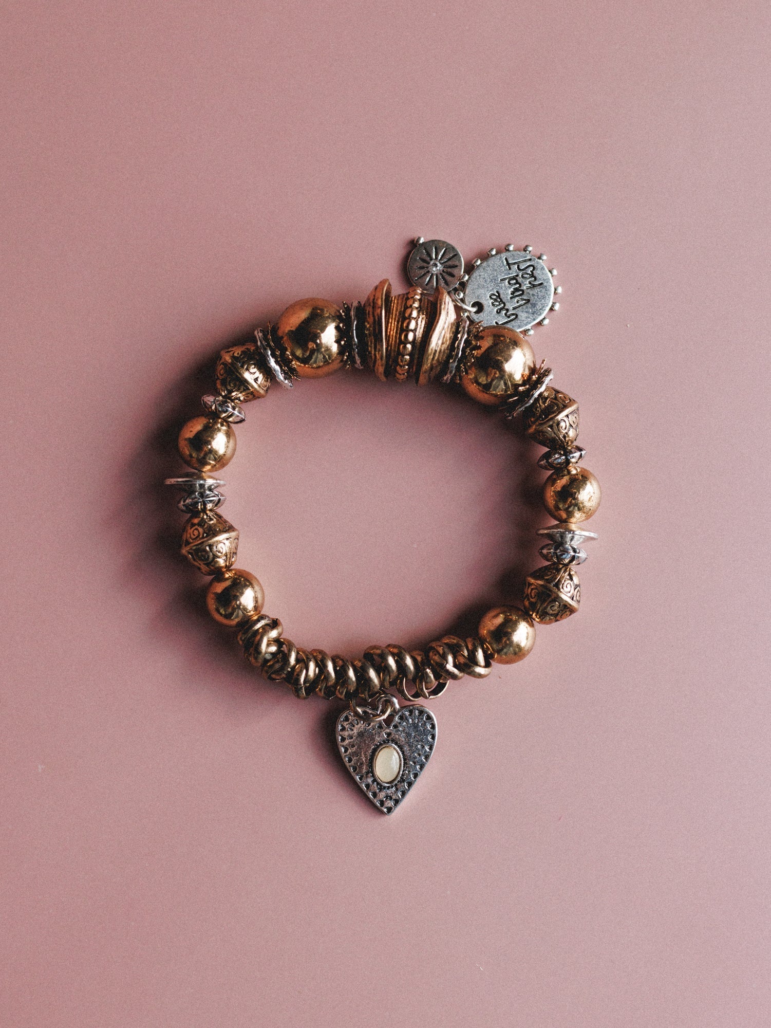 Heart Of Gold Bracelet - Mixed Metal