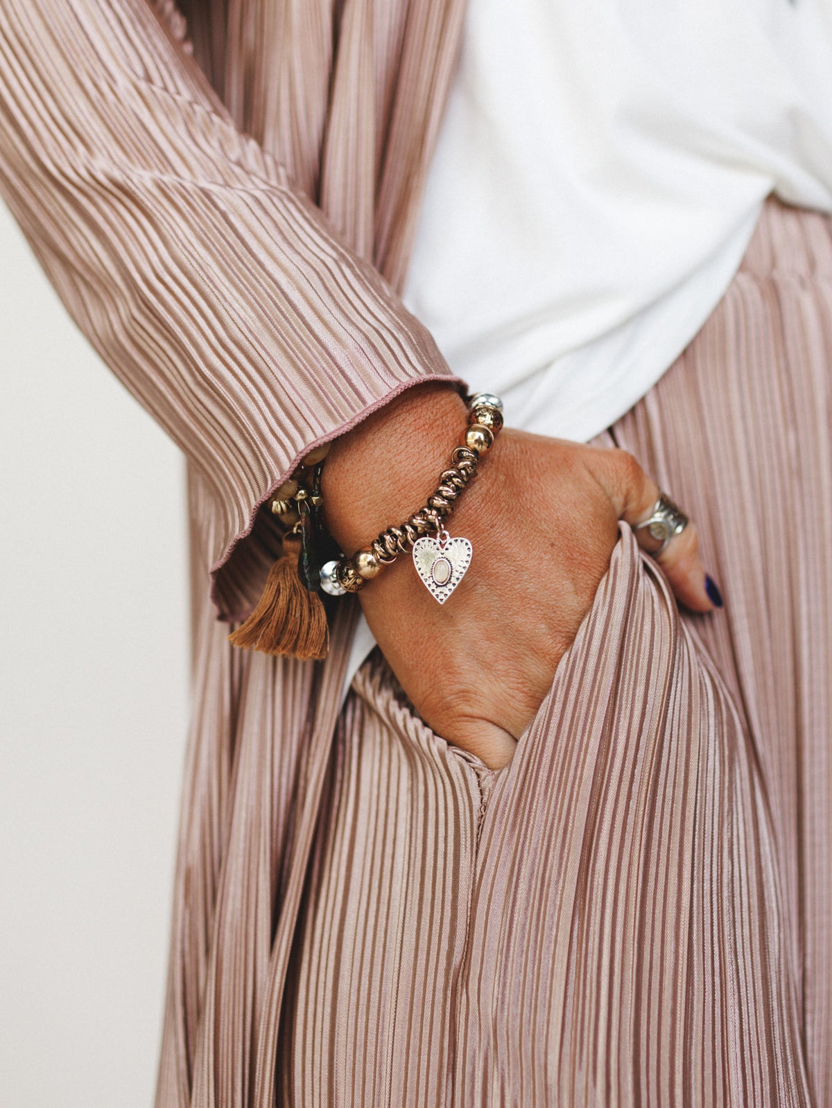 Heart Of Gold Bracelet - Mixed Metal
