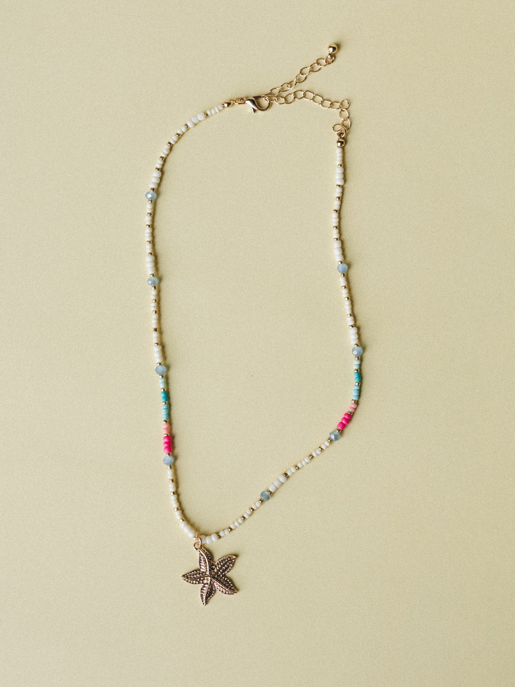 Vacay Memories Necklace  - Gold Multi