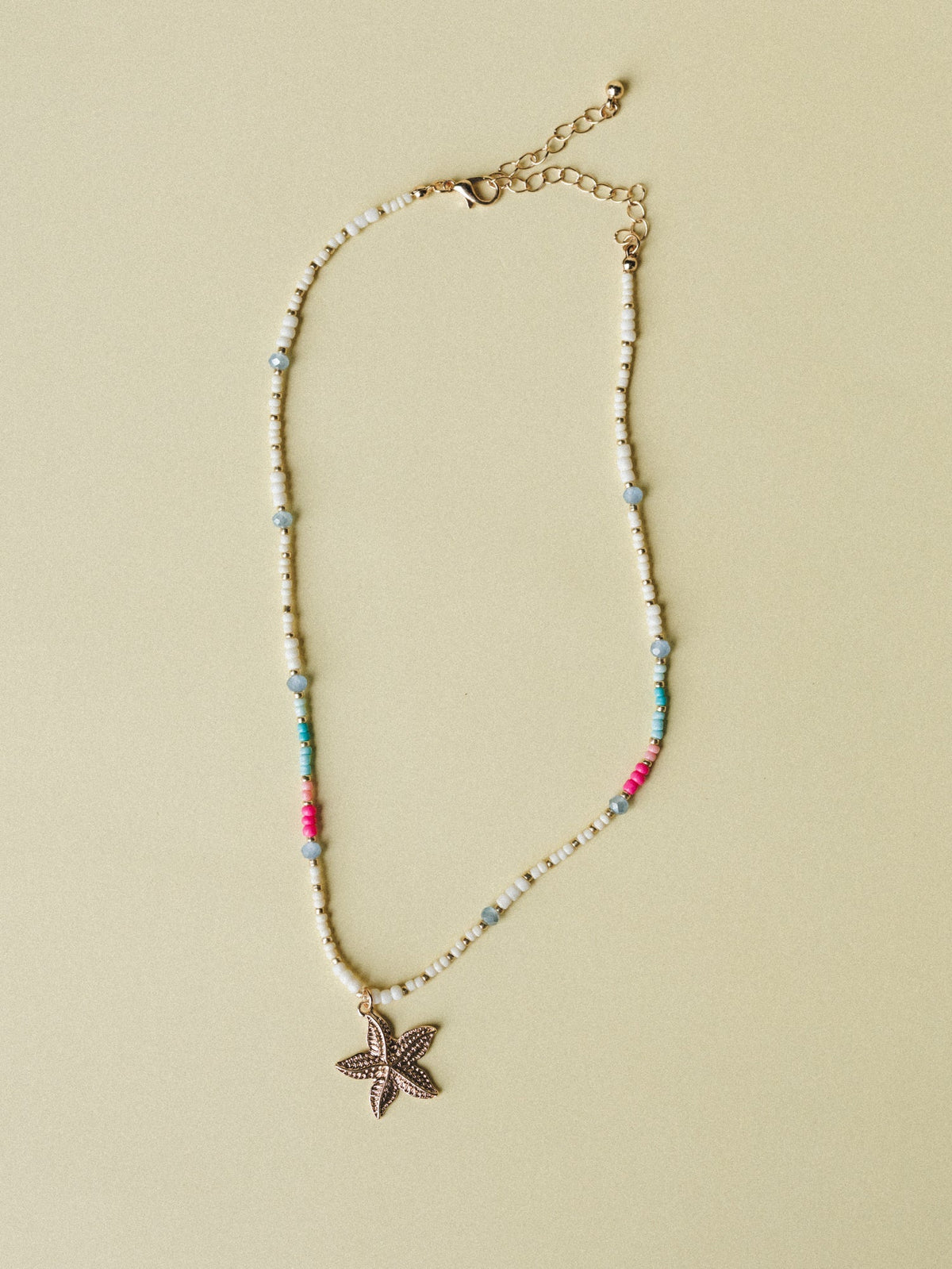 Vacay Memories Necklace  - Gold Multi