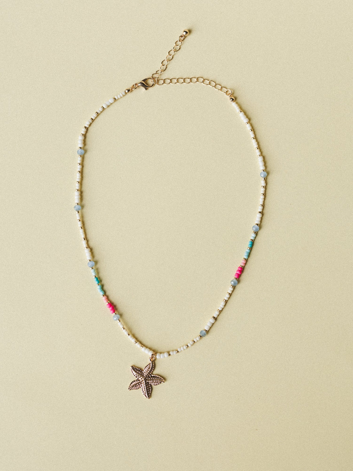 Vacay Memories Necklace  - Gold Multi