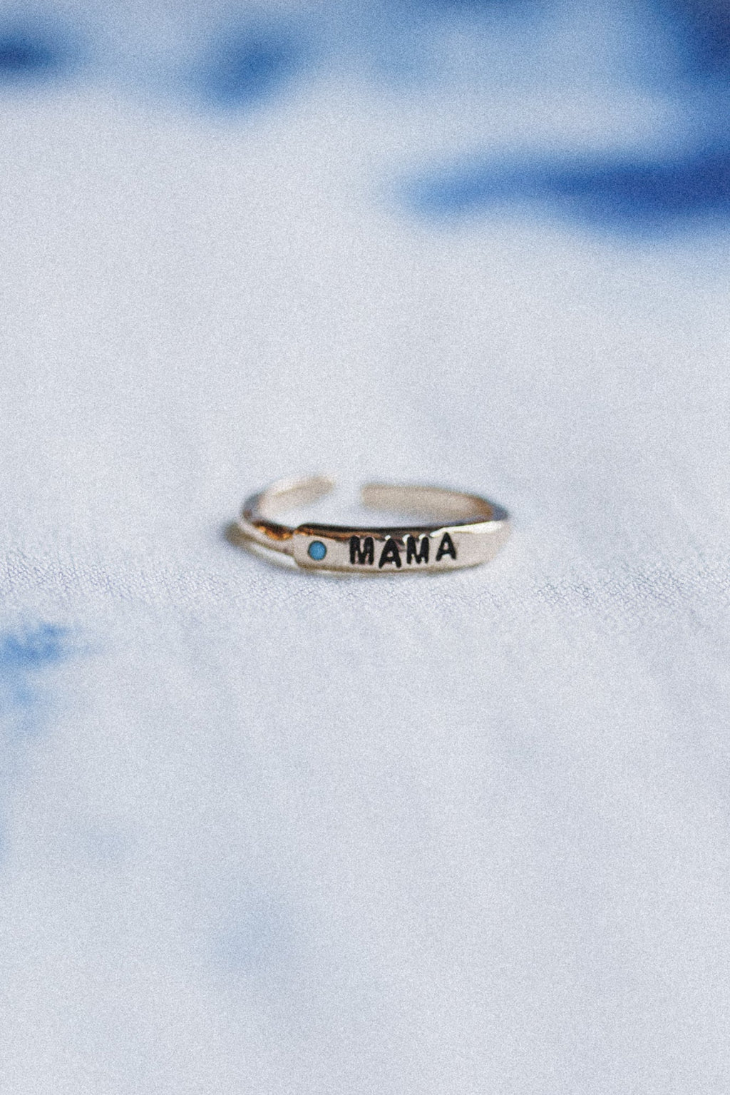 Mama Charm Adjustable Ring - Turquoise