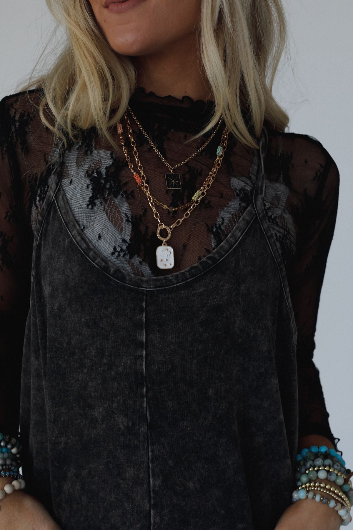 Totally Charmed Layered Necklace - Gold