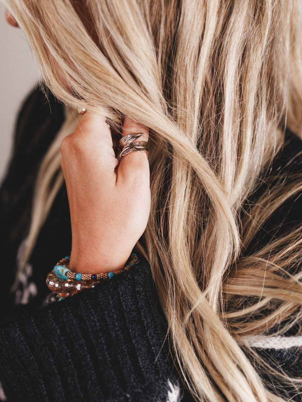 Crown Of Feathers Ring - Gold