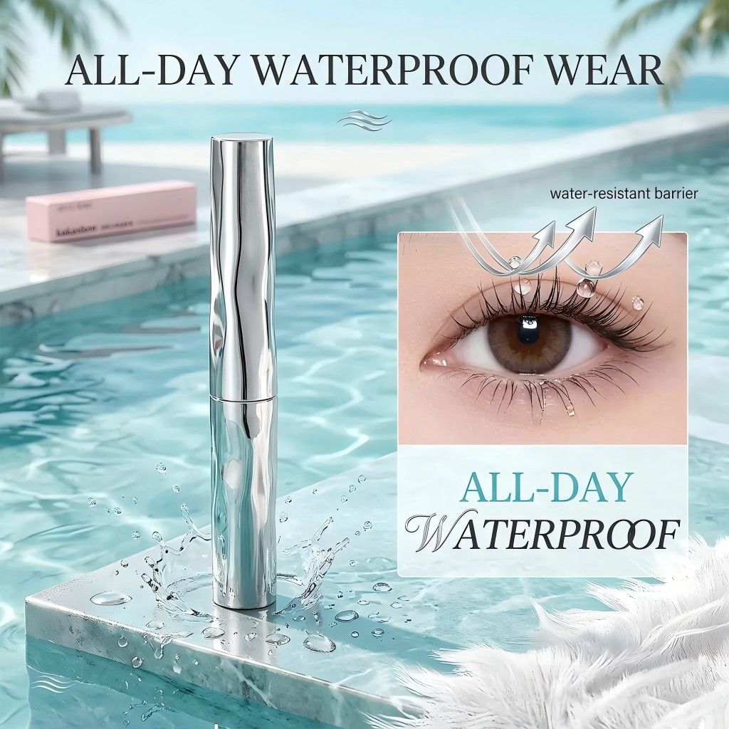 Waterproof Lengthening & Curling Black Mascara